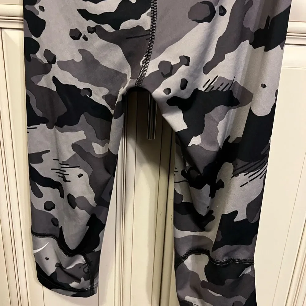 Nike Pro Dri-Fit NEW Youth Gray Camo Training Pants Youth Size S